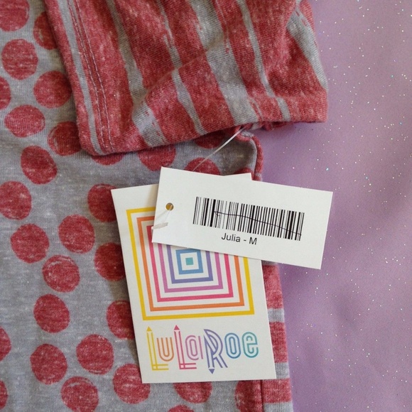 NEW LuLaRoe Julia Dots Form Fitting Knit M - Picture 4 of 8